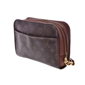 Louis Vuitton Leather Shoulder Orsay Bag Monogram Brown